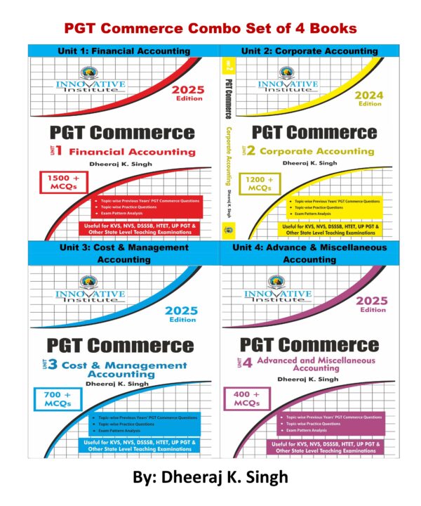 PGT Commerce Accounting Combo Set of 4 Books