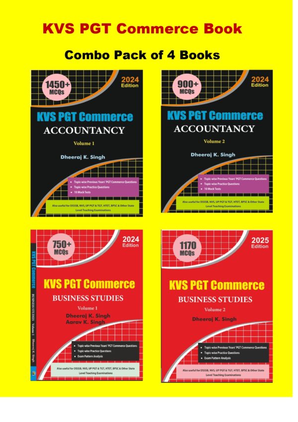 KVS  PGT Commerce Books by Dheeraj K. Singh