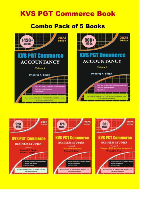 KVS  PGT Commerce Books by Dheeraj K. Singh