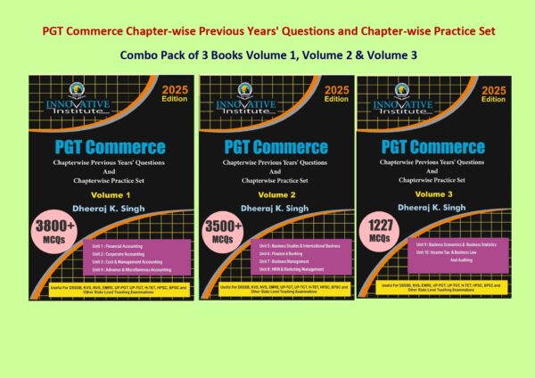 PGT Commerce Chapter-wise Previous Years' Questions and Chapter-wise Practice Set