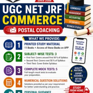 UGC NET JRF Commerce Postal Coaching