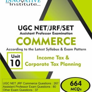 UGC NET JRF Commerce Books - Unit 10: Income-tax and Corporate Tax Planning