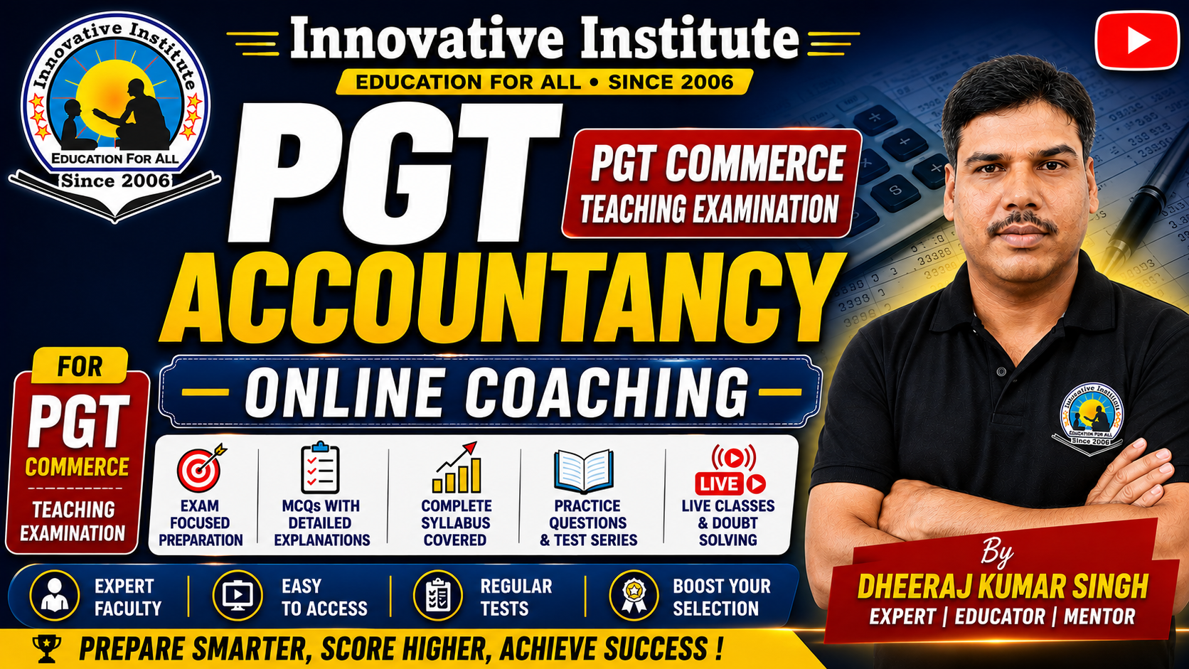 BPSC Teaching Examination PGT Commerce Accountancy Online Coaching