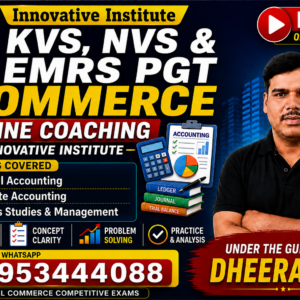 KVS, NVS & EMRS PGT Commerce Online Coaching